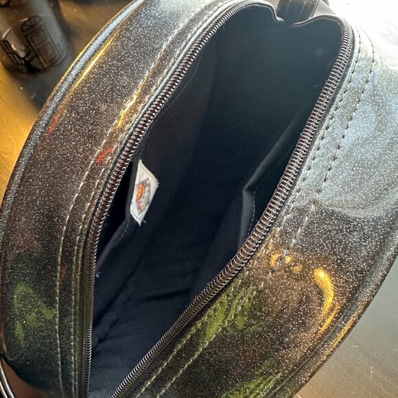 Love Pain and Stitches Handcrafted Pumpkin Purse Red Black - Picture 2 of 5